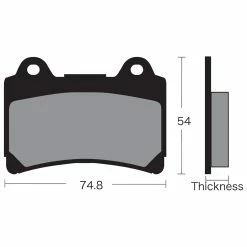 Vesrah Brake Front/Rear Semi-Metallic