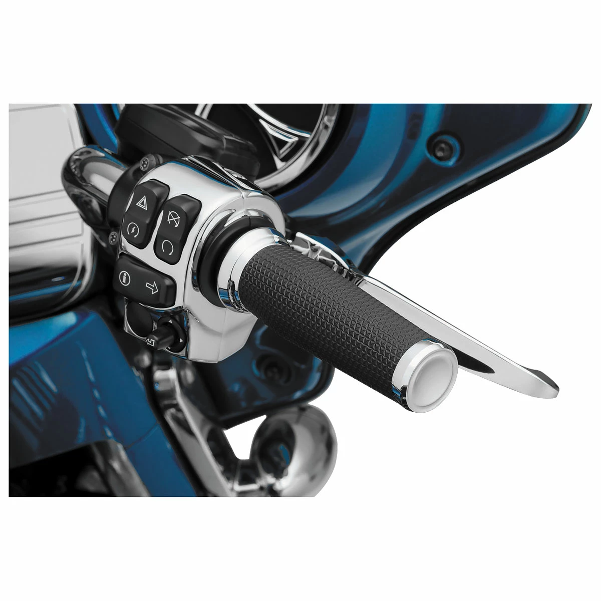 Kuryakyn Thresher Chrome Grips For Electronic Throttle - Image 2