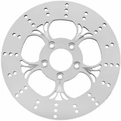 Biker's Choice V-Spoke Mirror Polished Rear Brake Rotor