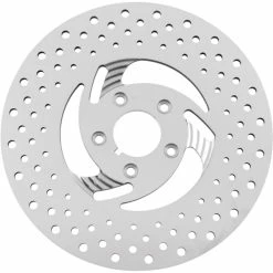 Biker's Choice Swept Mirror Polished Rear Brake Rotor