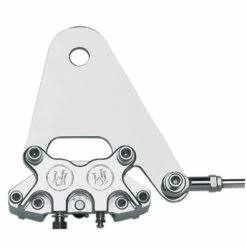 Performance Machine Chrome 4 Piston Classic Rear Caliper And Bracket For Rigid Frames