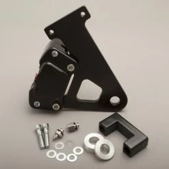 GMA Smooth Black 2-Piston Caliper For FLHT/FLHR