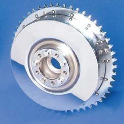 V-Twin Manufacturing Chrome Rear Mechanical Brake Drum