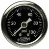 Marlins Genuine Accessories Marlin's Black 0-100 PSI Liquid-Filled Oil Pressure Gauge