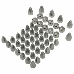 Ciro Chrome Fluted Spike Engine Bolt Cap Kit