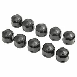 Ciro Black Diamond Cut Low Crown 1/4" Bolt Caps