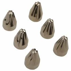 Ciro Black Chrome Fluted Spike 5/16" Engine Bolt Caps