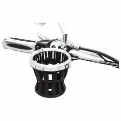 Ciro Chrome Drink Holder With 7/8"-1" Bar Mount