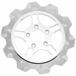 Lyndall Racing Brakes Lyndall Brakes Triangulum Crown Cut Chrome Front Brake Rotor