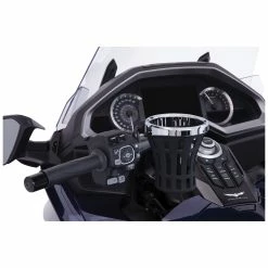 Goldstrike Big Ass Drink Holder Chrome With Black Left Side Mount