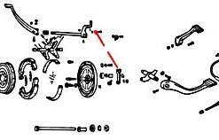V-Twin Manufacturing Drum Brake Rod
