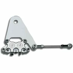 Performance Machine Chrome 4 Piston Rear Caliper Kit For Rigid Custom Applications With 10″ Disc