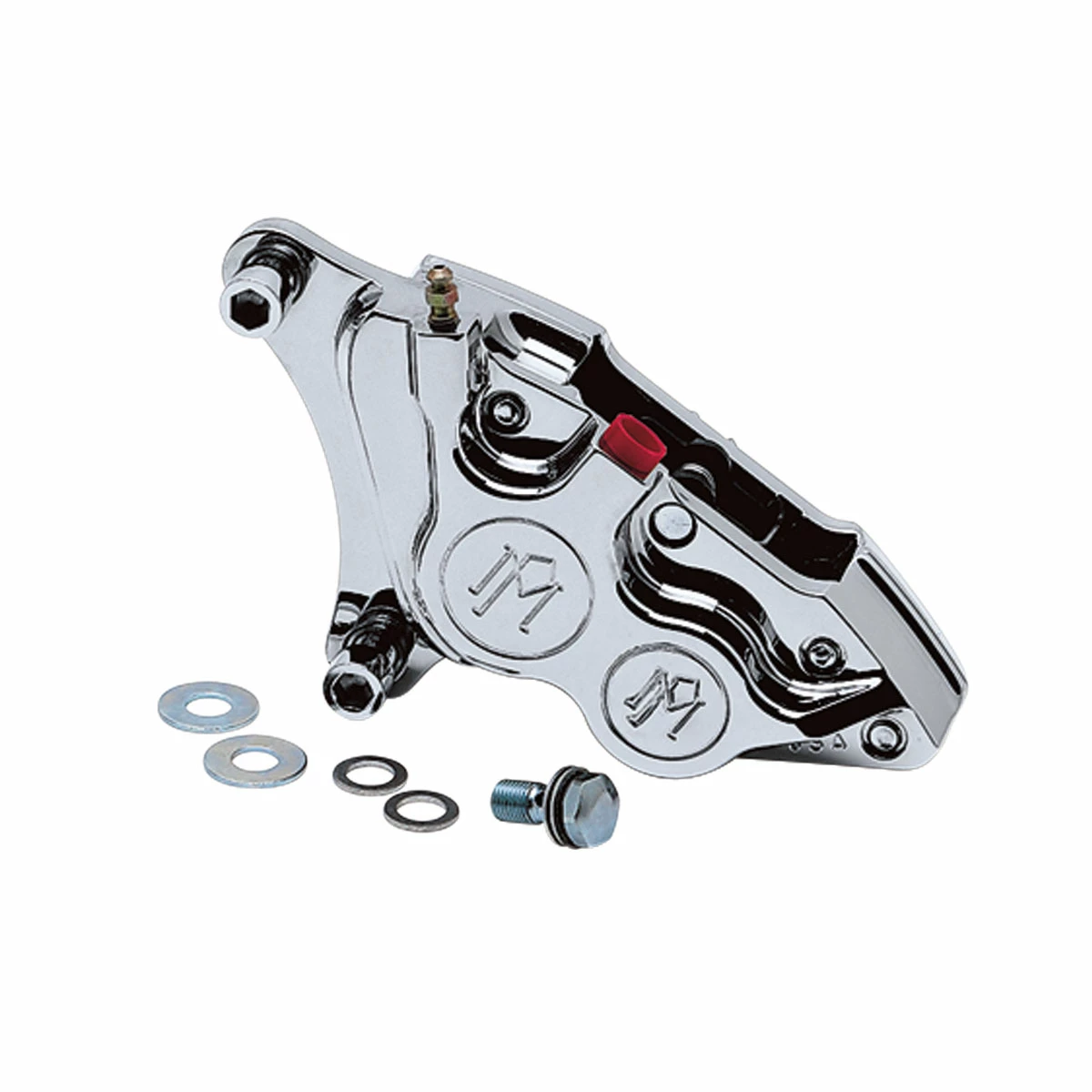 Performance Machine Chrome Direct Bolt-on 4 Piston Front Brake Caliper