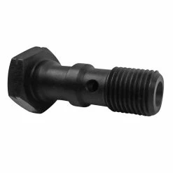 Goodridge Shadow Black Chrome Stainless Steel 10mm X 1.00 Double Banjo Bolt