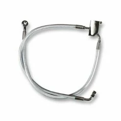 Drag Specialties 3" Extended Clear Vinyl-Coated Stainless Steel Rear Brake Lines