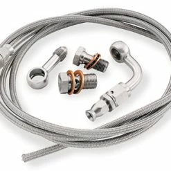 Goodridge +6" Stainless/Chrome Front Brake Line Kit