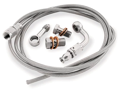 Goodridge +6" Stainless/Chrome Front Brake Line Kit