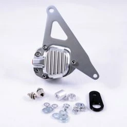 GMA 200E Front Single Disc Brake And Bracket FX & Sportster Models 1974-E77 Classic Clear Annodized