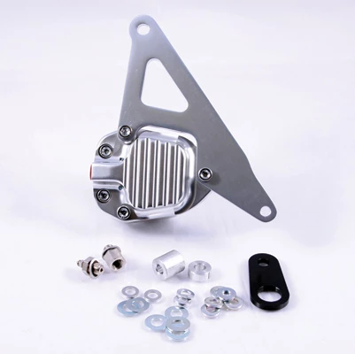 GMA 200E Front Single Disc Brake And Bracket FX & Sportster Models 1974-E77 Classic Clear Annodized