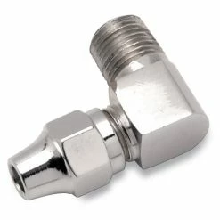 Drag Specialties 1/8" Male NPT 90° Chrome Fitting