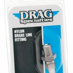 Drag Specialties 7/16"-24 Male Straight Chrome Fitting