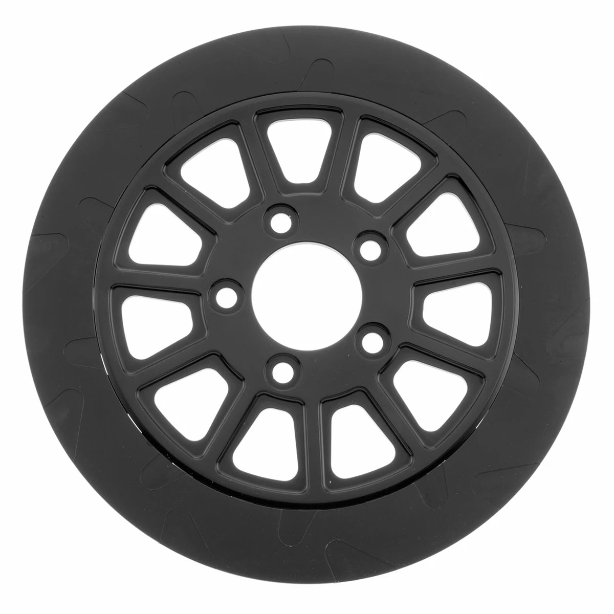 Lyndall Racing Brakes Lyndall Brakes Crown Cut 11-Spoke 11.5 Front Black Rotor