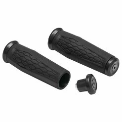 Kuryakyn Hex Black Grips For 7/8" Handlebars