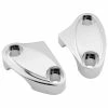 Biker's Choice Riser Clamps Grooved Chrome