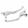 Biker's Choice Chrome Vortex Lever Set