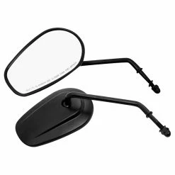 Biker's Choice Tapered Long Stem Mirrors Black