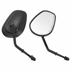 Biker's Choice Tapered Short Stem Mirrors Black
