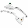 Biker's Choice Chrome Slotted Lever Set