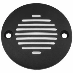 Biker's Choice Black Horizontal Groove Points Cover