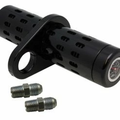 Pro-One Black Oil Cooler With Gauge For 1-1/2″ Frame
