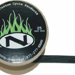 NAMZ Custom Cycle 25' Black Braided Cable Cover 1/4″ ID