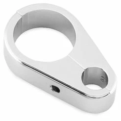 Biker's Choice Single Throttle Cable Clamp Chrome