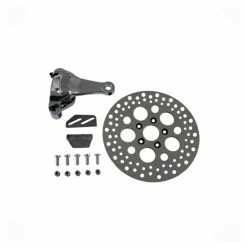 V-Twin Manufacturing Chrome Rear 4 Piston Caliper And 11-1/2" Disc Kit