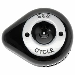 S&S Cycle Teardrop Slasher Gloss Black Cover For Stealth Air Cleaner