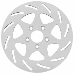 Biker's Choice 11.5" 7-Spade Mirror Polished Left Front Brake Rotor