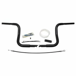 FBI Fat Baggers 1-1/4" Black EZ Install Round Top Handlebar Kit