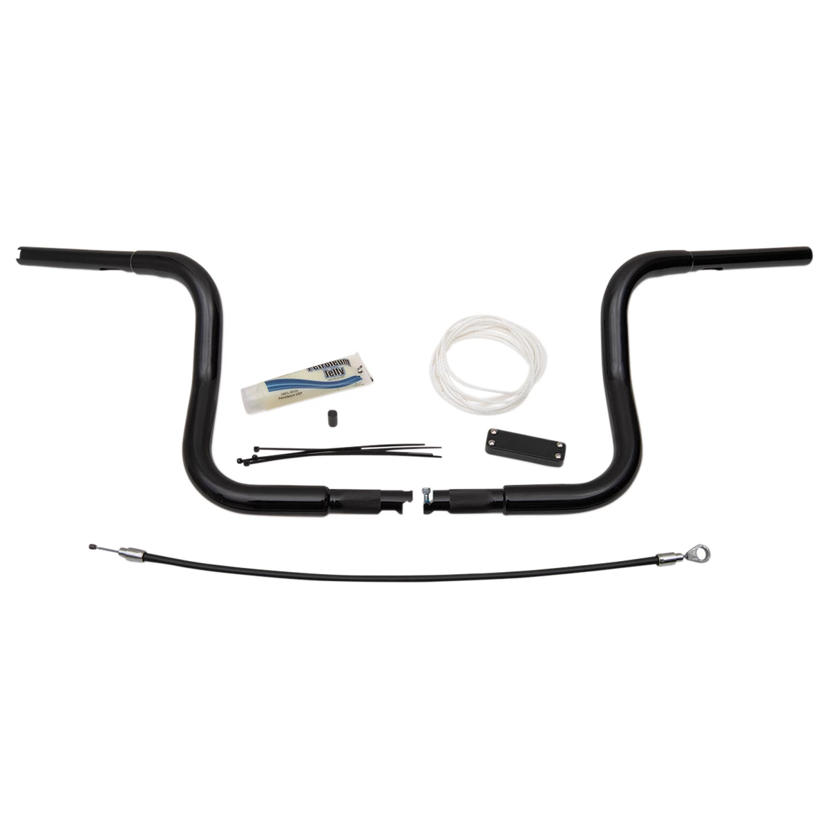 FBI Fat Baggers 1-1/4" Black EZ Install Round Top Handlebar Kit