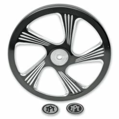 Performance Machine Element Faceplate For SuperGas Air Cleaner Contrast Cut