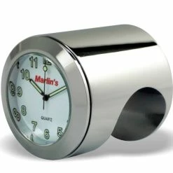 Marlins Genuine Accessories Marlin's Talon 1-1/4" White Clock