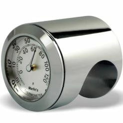 Marlins Genuine Accessories Marlin's Talon 1-1/4'" Brushed Silver Aluminum Thermometer