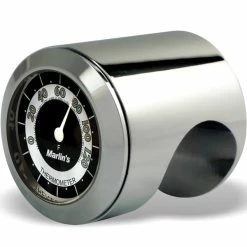 Marlins Genuine Accessories Marlin's Talon 1-1/4" Retro Black/White Thermometer