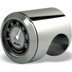 Marlins Genuine Accessories Marlin's Talon 1-1/4" Classic Black/Silver Thermometer