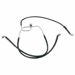 Drag Specialties +10" Extended Black Vinyl-Coated Front Brake Line Kit