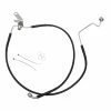 Drag Specialties +2" Extended Black Vinyl-Coated Rear Brake Line