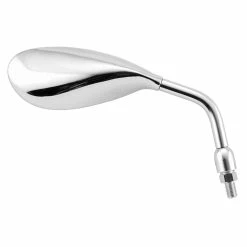 BikeMaster Chrome Tapered Oval Mirror Pair