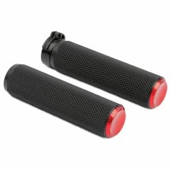Arlen Ness Anodized Red Knurled Grips